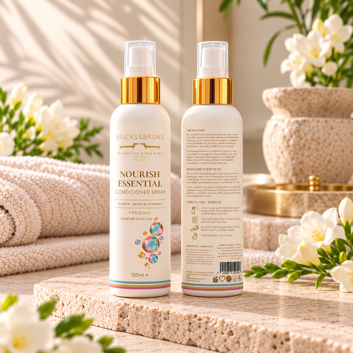 Conditioner spray for dogs & cats